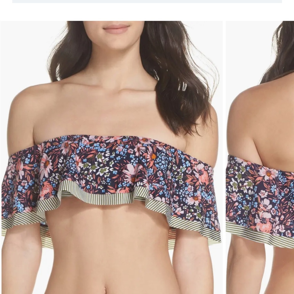 Floral Off-Shoulder Bikini Top Nordstrom